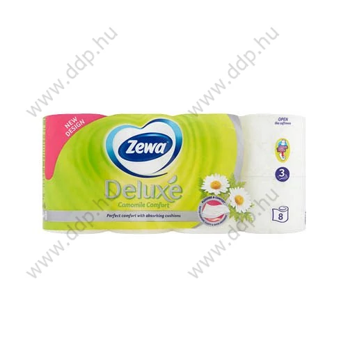 Egészségügyi toalettpapír Zewa Deluxe Kamilla 8 tekercs/csm 3 rétegű