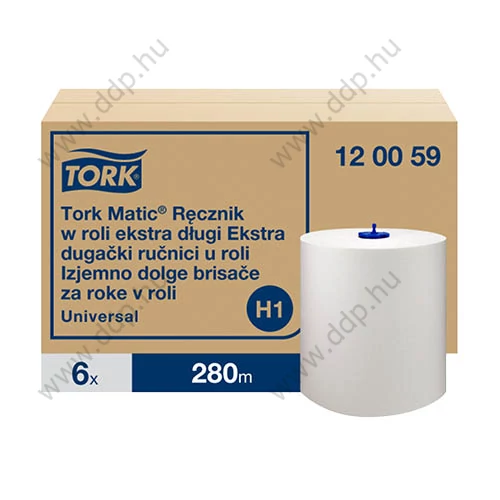 Kéztörlő TORK Matic extra hosszú tekercses 1 rétegű 21cm fehér 280m