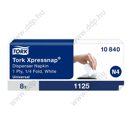 Szalvéta TORK Xpressnap N4 adagolós N4 5x225lap/csm -10840- adagolós fehér