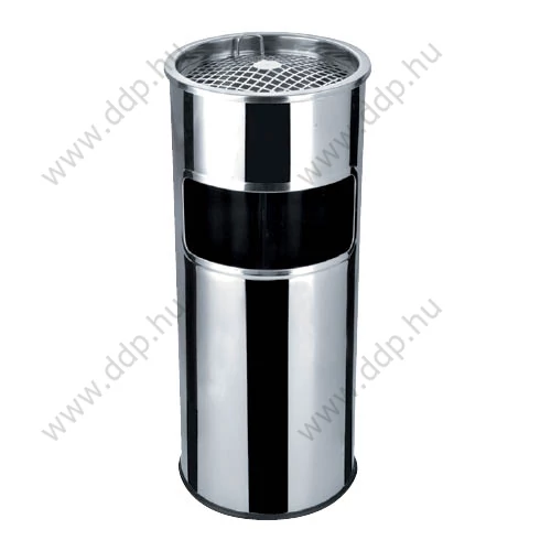 Szemetes és hamutartó kültéri 25x58cm fém inox -1605SZE005-