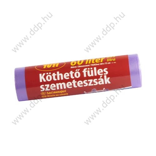 Szemeteszsák köthető füles TUTI 60l-es 60 x 75 cm 16db/csm