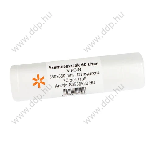 Szemeteszsák normál 60l-es 55 x 65 cm 20db/csm HNAT