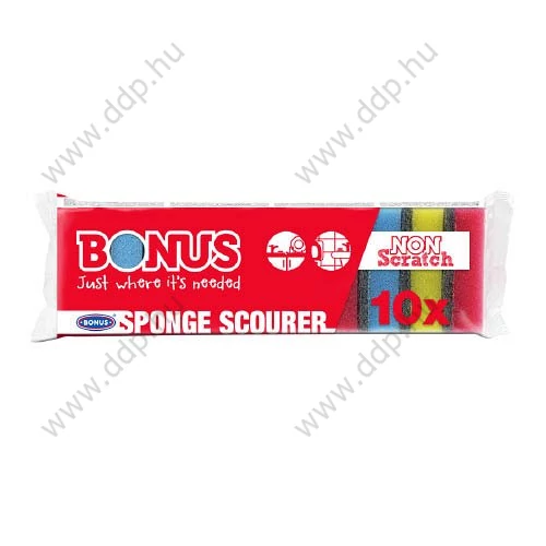 Mosogatószivacs 10db/csomag Bonus