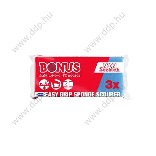 Mosogatószivacs formázott Bonus 3db/csomag