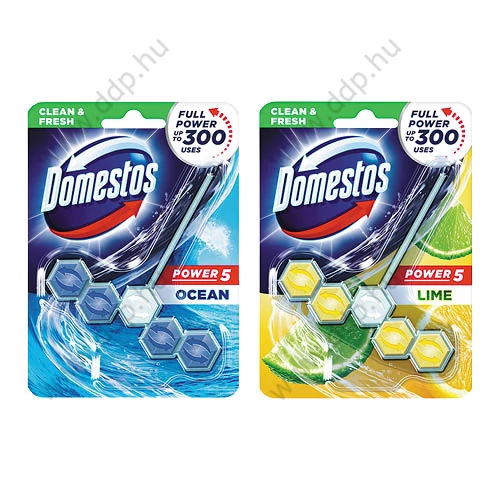 WC frissítő blokk Domestos Power5 55g Óceán