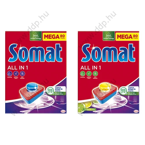Mosogatógéptabletta Somat All-in-1 80db-os