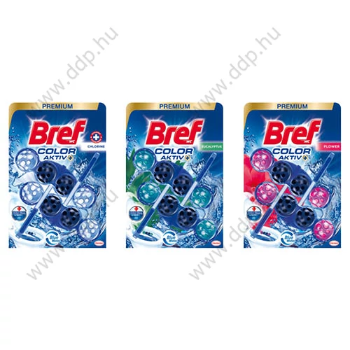 WC tisztító Bref Color Aktiv 2x50g