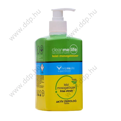 Mosogatószer Cleanme Life friss citrom 500ml pumpás