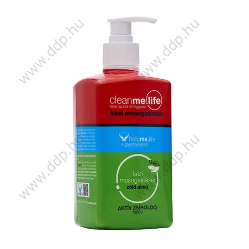 Mosogatószer Cleanme Life friss zöldalma 500ml pumpás