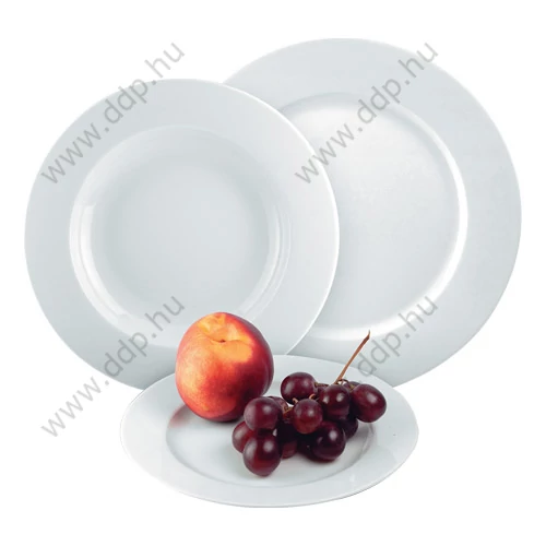 Tányér lapos Rotberg Porcelain Basic fehér (Kiszerelés: 6db/klt) -1200BAS001-