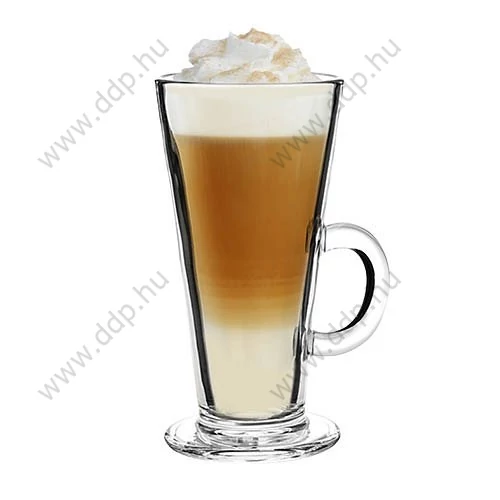 Lattes pohár, füllel 310ml , 6 db/klt