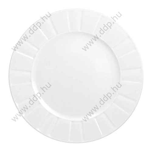 Lapostányér 27cm Rotberg Porcelain Oslo fehér porcelán 6db/készlet
