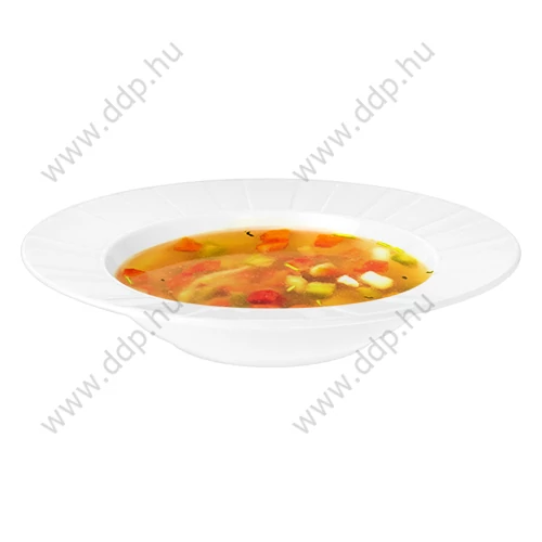 Mélytányér 23cm Rotberg Porcelain Oslo fehér porcelán 6db/készlet