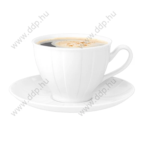 Mokkáscsésze+alj 10cl Rotberg Porcelain Oslo fehér porcelán 6db/készlet
