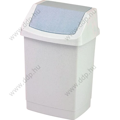Szemetesvödör billenős fedeles -CLICK-IT- 15L szürke CURVER