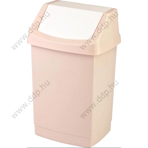 Szemetesvödör billenős fedeles -CLICK-IT- 15L bézs CURVER