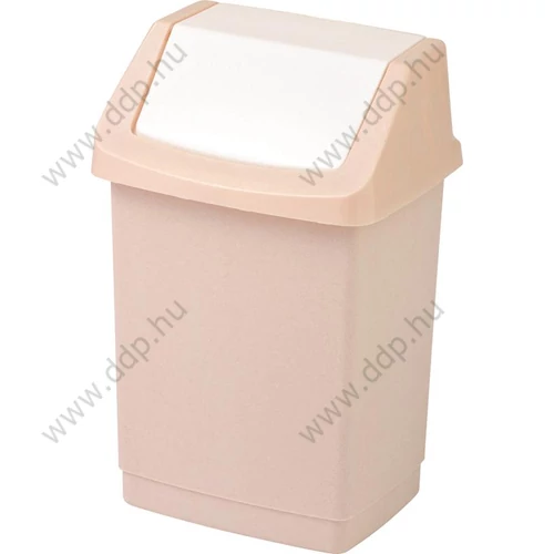 Szemetesvödör billenős fedeles -CLICK-IT- 50L bézs CURVER