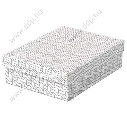 Tároló- és ajándékdoboz szett Home 3 db/csomag fehér