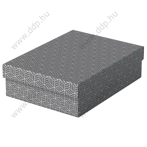 Tároló- és ajándékdoboz szett Home 3 db/csomag szürke