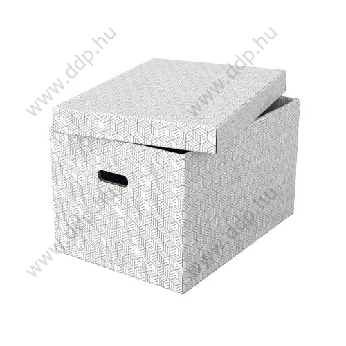 Tárolódoboz szett Home kocka alakú 3db/csomag fehér
