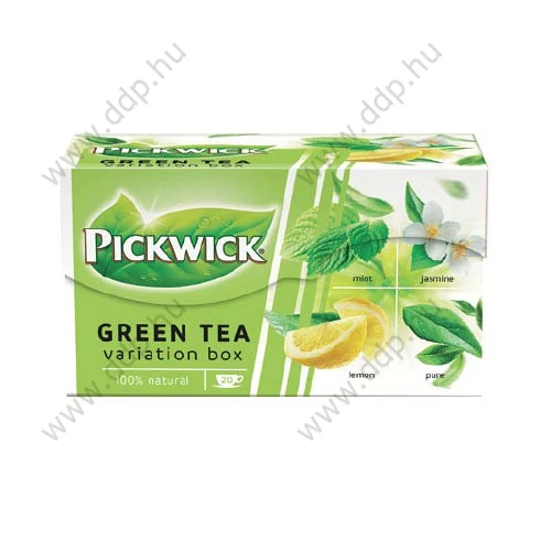 Tea Pickwick zöldtea variációk (citrom, jázmin, natúr, borsmenta) 20x2g -4014422-