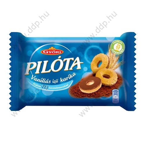 GYŐRI ÉDES Pilóta vaníliás karika tejcsokis 150g