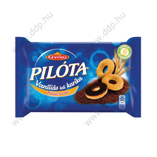 GYŐRI Pilóta Vaniliás karika étcsokis 150gr.