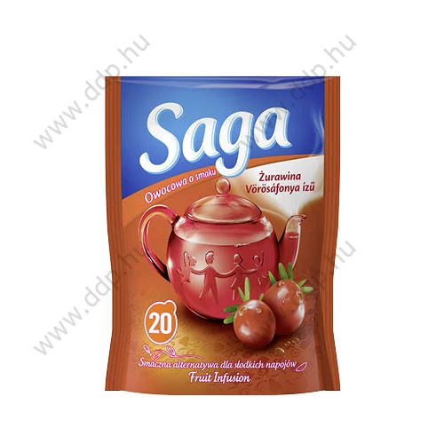 Tea SAGA vörösáfonya 20 filter/csomag