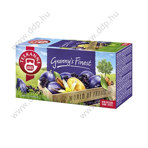 Tea TEEKANNE Granny's Finest fahéj-szilva-fekete bodza-vanília 20x2,5g