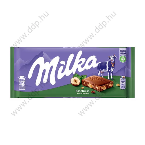 Csokoládé MILKA táblás mogyorós 100g