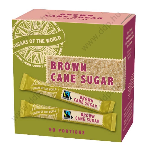 Nádcukor Sugars of the World Barna Stick 4g/adag 50 stick/doboz