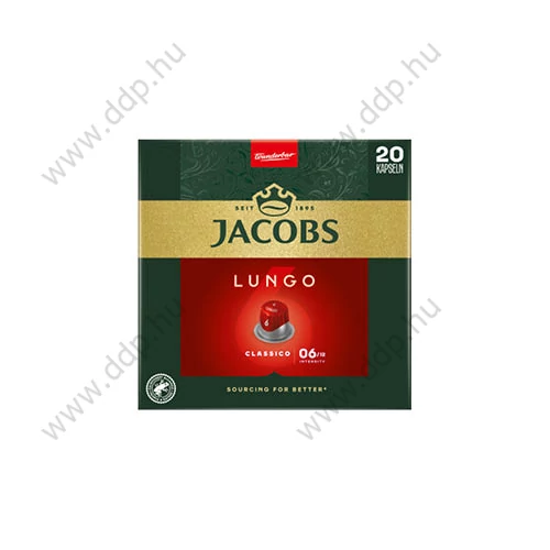 Kávékapszula Jacobs Lungo 6 Classic 20db/doboz, Nespresso kompatibilis