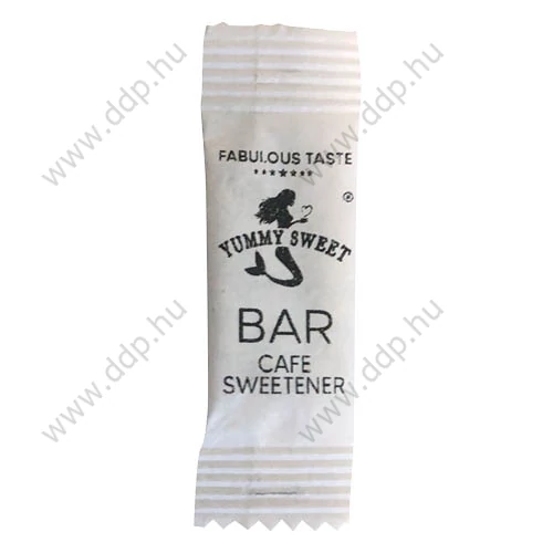 Édesítőszer YUMMY SWEET Bar Cafe kávéédesítő kis tasakos 0,8 g/adag 2000 tasak/doboz