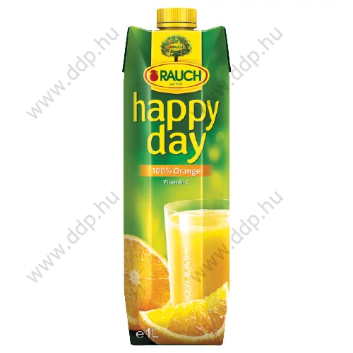 Üdítő Happy Day 1l narancs 100% -90087066- (12db/gyűjtő)