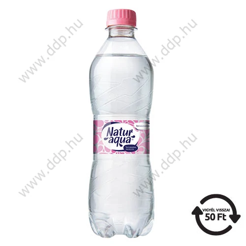 Ásványvíz Naturaqua 0,5l mentes  (24db/gyűjtő) DRS díjas -69027-
