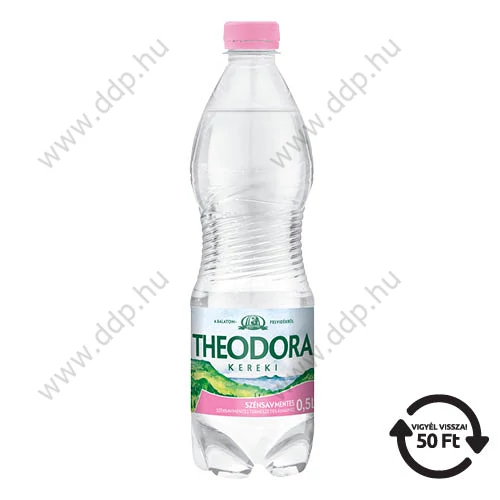 Ásványvíz Theodora 0,5l mentes (12db/gyűjtő) DRS díjas -69035-