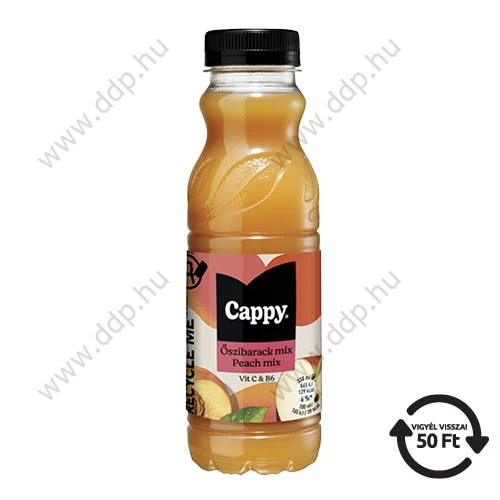 Üdítő Cappy 0,33l őszibarack (12db/gyűjtő) DRS díjas -69064-
