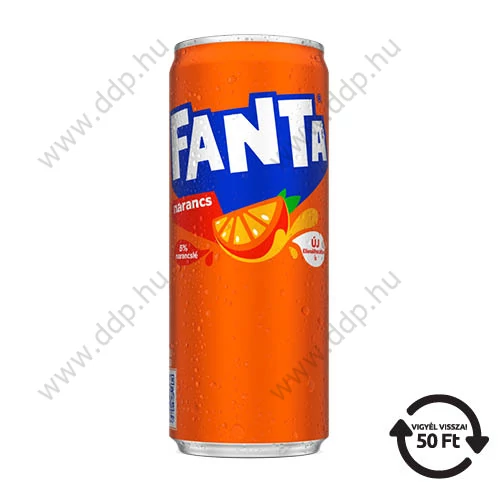 Üdítő Fanta 0,33l narancs (24db/gyűjtő) DRS díjas -69022-