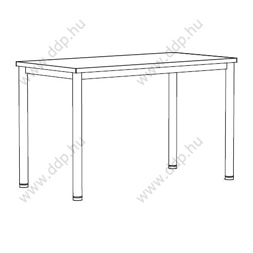 Íróasztal I-lábbal 140x80x74 ES DESK I-LEG RC (W1400 D800 …) fekete