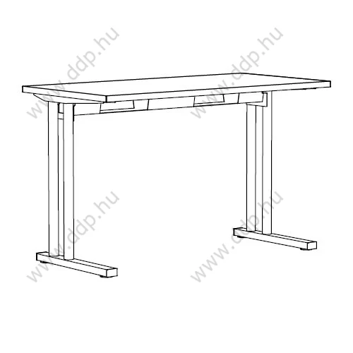 Íróasztal C-lábbal 200x60x74 ES DESK C-LEG RC (W2000 D600 …) fehér