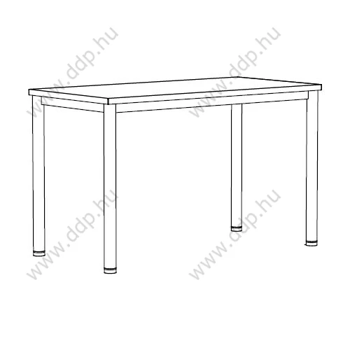 Tárgyalóasztal I-lábakkal 140x140x74 ES MEETING TABLE I-LEG RC (W1400 D700 …) szürke