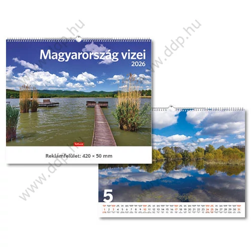 TOPTIMER Falinaptár Magyarország vizei T093-08 420x310mm