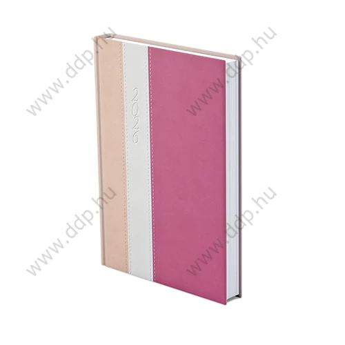 TOPTIMER Határidőnapló A/5 napi FASHION F021 rózsa-fehér-mályva 150x210mm Előjegyzési naptár Agenda