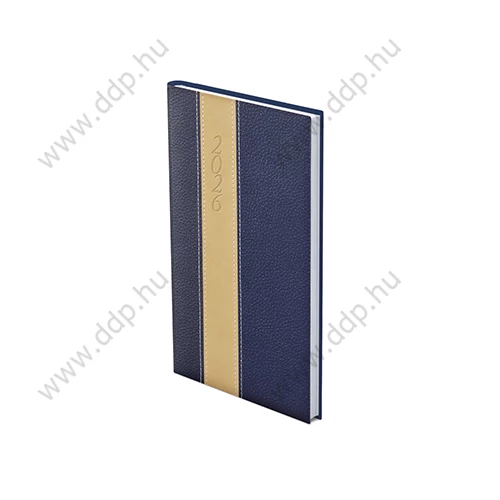 TOPTIMER Határidőnapló zseb álló FASHION F035 kék-bézs-kék 95x170mm zsebnaptár