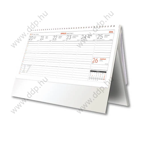 UNDENA Asztali naptár álló karton naptárháttal UAS-03 325x155mm