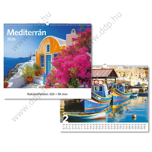 TOPTIMER Falinaptár Mediterrán hangulatok T093-20 420x310mm