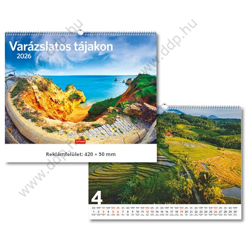TOPTIMER Falinaptár Varázslatos tájakon T093-10 420x310mm