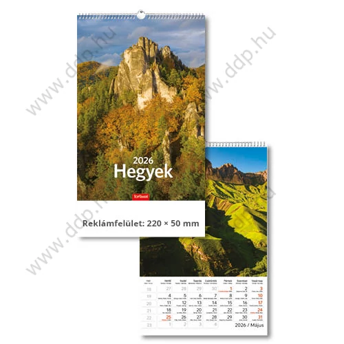 TOPTIMER Falinaptár Hegyek T094-02 220x325mm