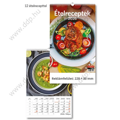 TOPTIMER Falinaptár Ételreceptek T094-09 220x325mm