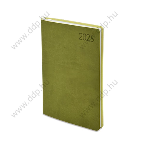 TOPTIMER Határidőnapló A/5 napi MILANO M021 zöld-zöld agenda